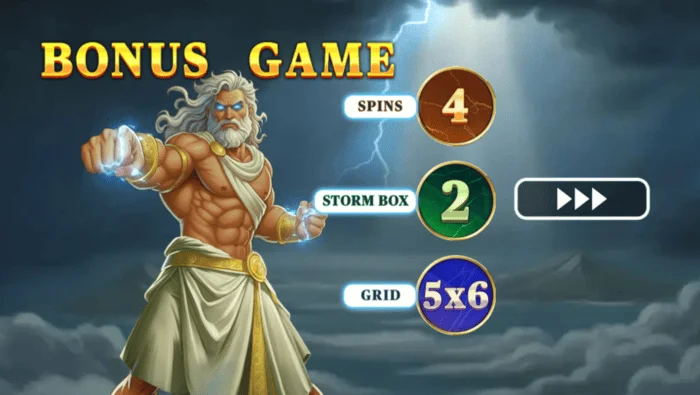 Pots of Power: Zeus - grila extinsă 5×6 în Hold & Win cu Lightning Frames